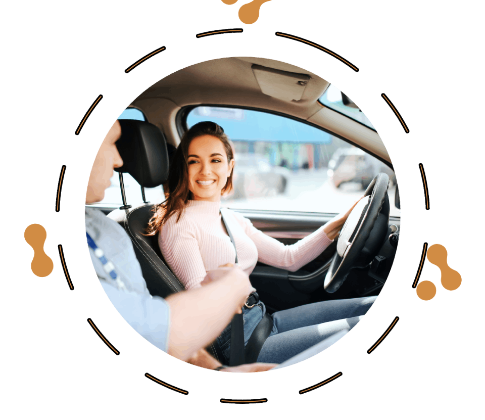 femme au volant
